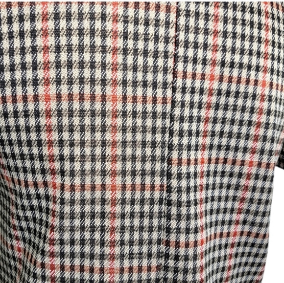 Zara Houndstooth Trafaluc Brown Black Red SHIFT Dress Size Small Polyester - Picture 9 of 16